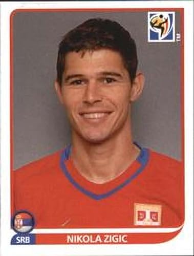 Calcomanías de la Copa Mundial de la FIFA de Panini 2010 #313 Nikola Zigic Serbia - Adhesivo oficial de álbum de fútbol (2 pulgadas x 1.5 pulgadas)