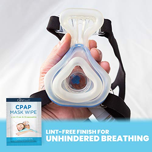 Image of Care Touch CPAP Travel Mask Wipes - 40 Individually Wrapped Unscented Wipes - Cleans CPAP, BiPAP, or Other Pap Masks