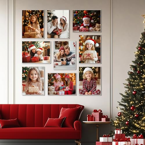 Image of 16 x 24 Acrylic Picture Frame, Horizontal /Vertical Clear Photo Frame for Wall with Tape, No Drilling Floating Hanging Frameless Picture Frame, Wall Mount Sign Holder 16x24 for Home, School, Office