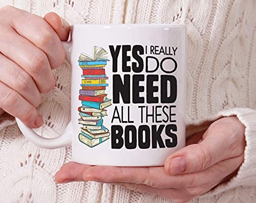Prenota Lover Mug Gift, Bookish Gifts, Librarian Mug, Bookworm Mug, Mi piacciono i grandi libri e non posso mentire regali per i bibliotecari, tazza per i lettori - Italia