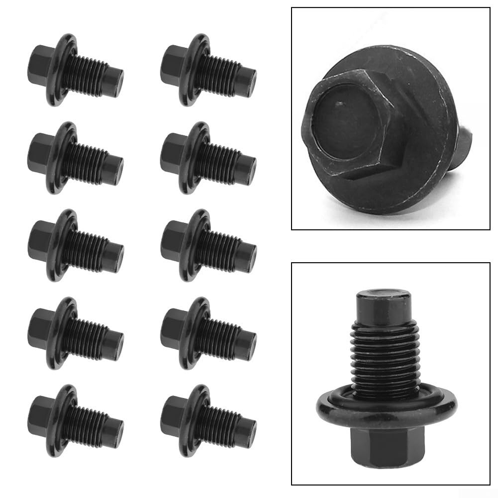 10 piezas de tornillo de cárter de aceite 1013938 97JM6730BA LR000437 para Ford para C-Max 2007-2013