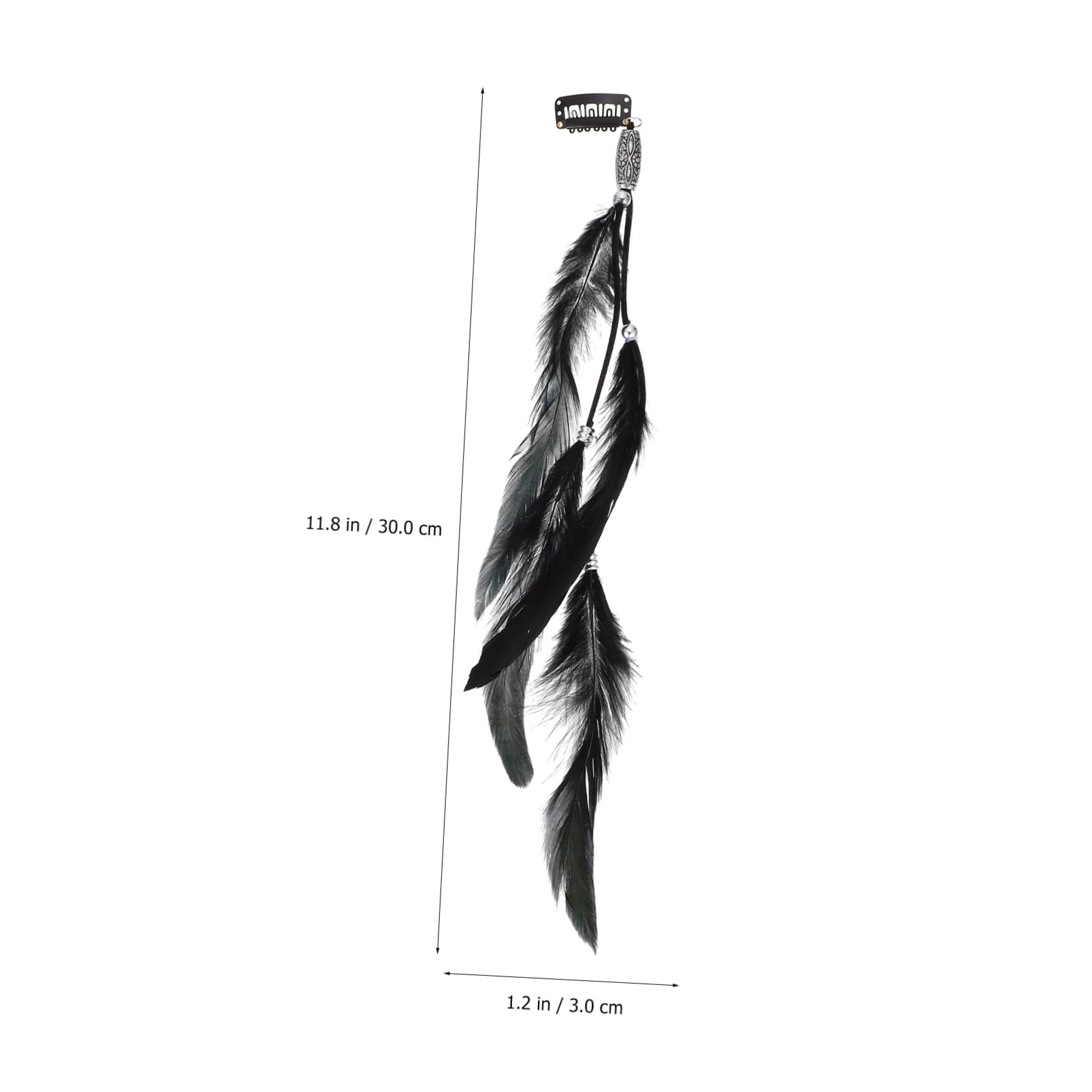Extensions de Cheveux Plume 6 Pièces, Accessoires pour Cheveux Vintage