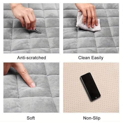 Image of HSR 7 Pcs Set Comfortable Ultra-Soft Car Seat Cover, Breathable Flax Fabric Front & Back Seat Car Seat Cover for All Seasons - Universal Fit (7 Pcs Set)