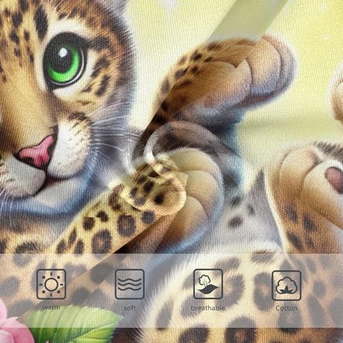 Flower Toddler Underwear Custom 2t Cotton Panties for Girl Cute Leopard Butterfly Floral Yellow Briefs Undies Kids3