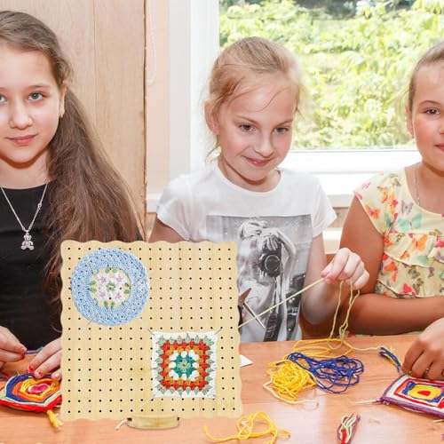 Evita bordes enrollados con este tablero de bloqueo de crochet ajustable 3