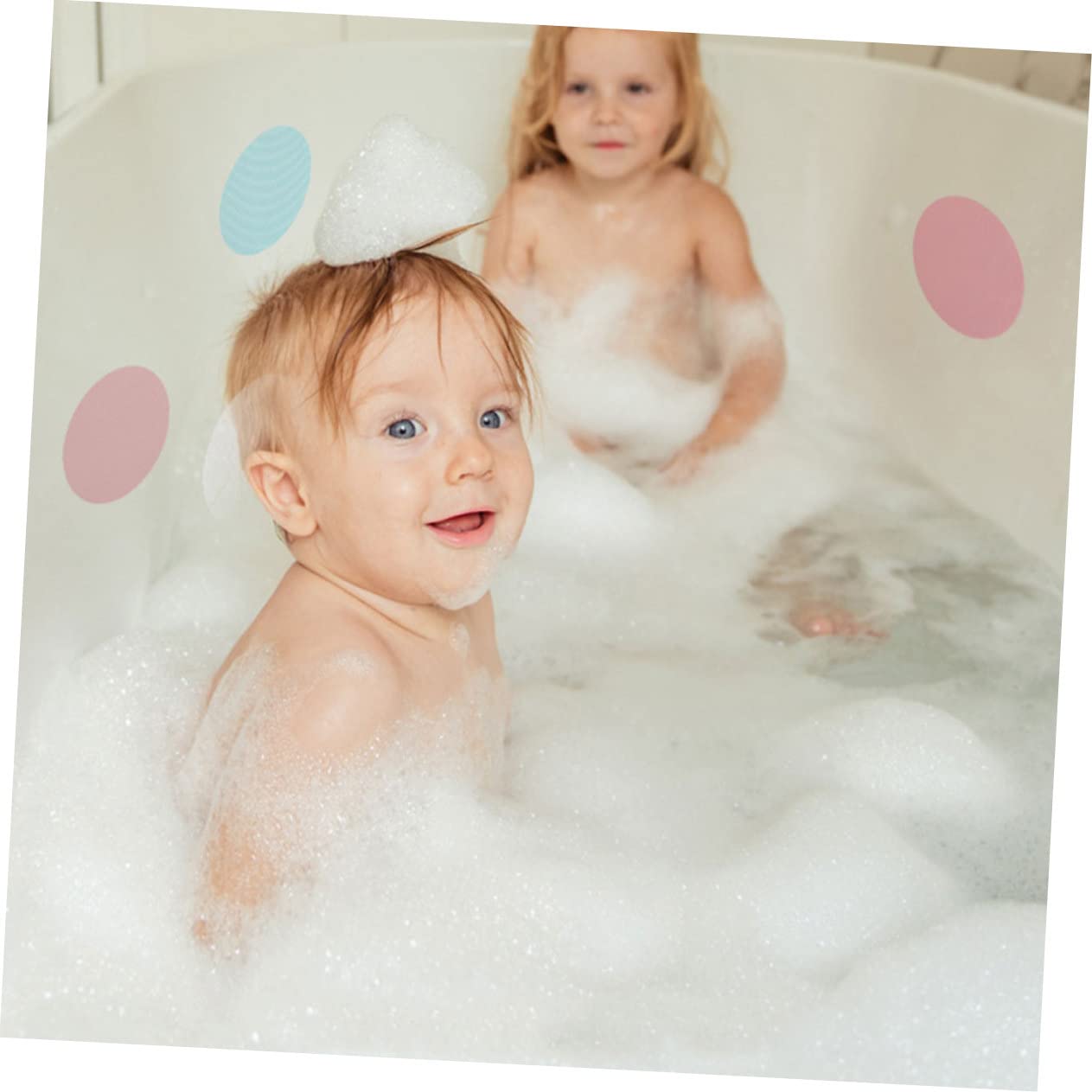 Amosfun 3 Juegos Pegatinas Redondas Antideslizantes para Bañera De Bebé Pegatinas Circulares para Bañera De Bebé Pegatinas Redondas Pegatinas Impermeables Pegatinas para 36 Uds * 3
