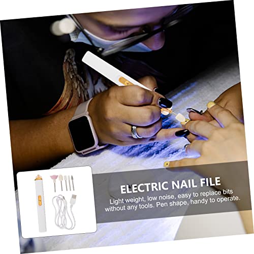 Kit de ponceuse électrique pour manucure avec charge USB FRCOLOR - 5
