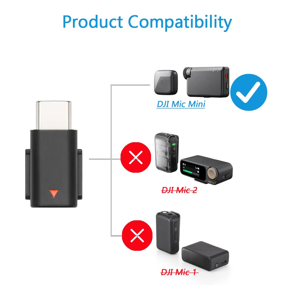 iMusk Original para DJI Mic Mini Adaptador de Celular Tipo-C