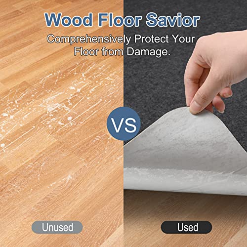 Image of Placoot Office Chair Mat for Hardwood Floor, 55 inchx35 inch Computer Chair Rug, Under Desk Mat, Large Anti-Slip Floor Protector for Home Office