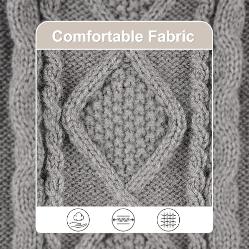 FWLWTWSS Hundepullover, Winter Warmer Hundepullover Kleine Hunde Rollkragen Strickpullover Hunde Pullover Weich Hundepulli Hundekostüm Hundebekleidung für Kleine Mittelgroße Hunde und Katzen Large