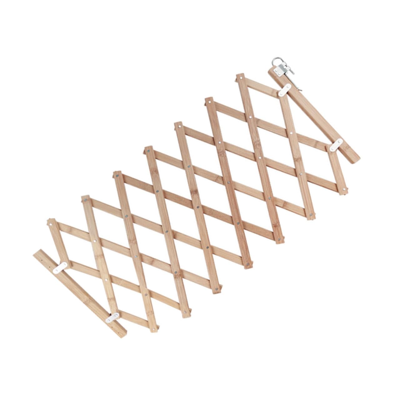 BESPORTBLE Puerta de Seguridad para Mascotas de Madera Fácil Desmontaje, Valla Protectora para Perros Adecuado para Escaleras y Uso Hogar