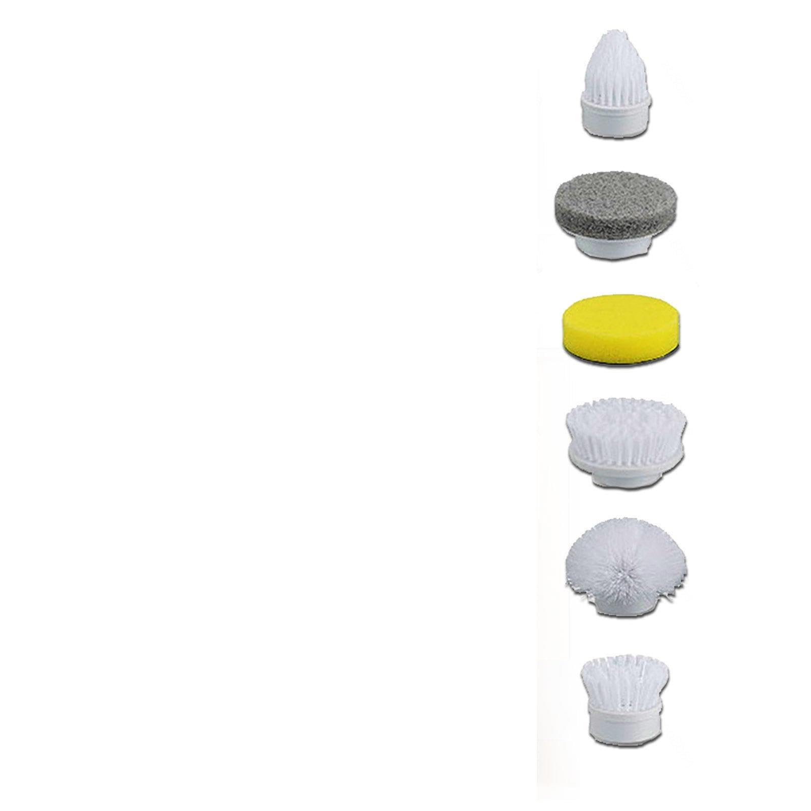 Spazzola Rotante 6 in 1, 2 velocità Regolabili, Maniglia Regolabile,Wireless Spazzola Elettrica per Bagno, Vasca,Cucina,Pavimento,Auto