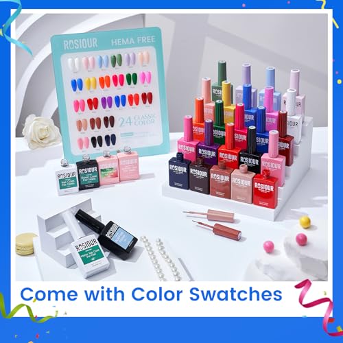 Set de esmaltes en gel 24 colores 18ml Rosiour miniatura 3