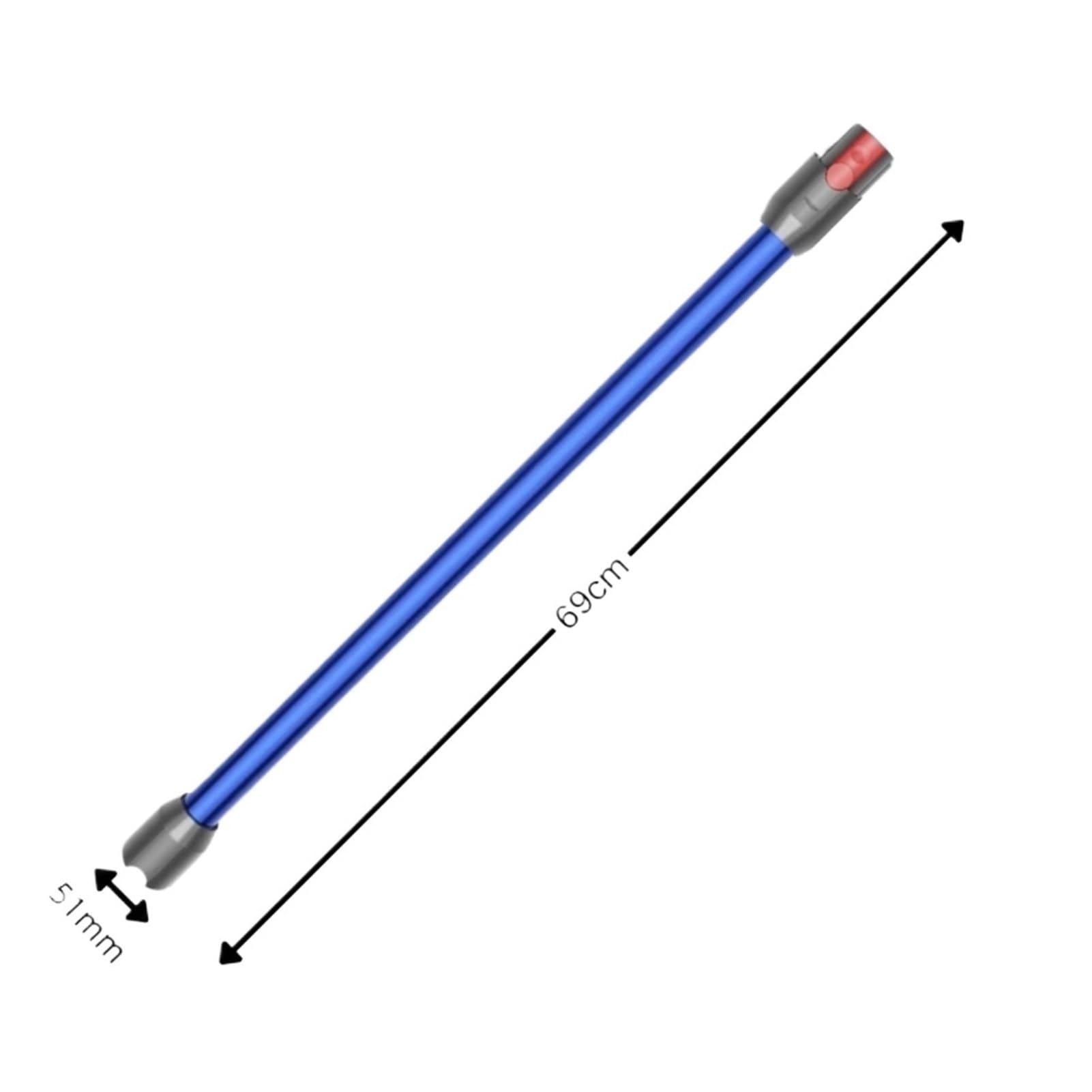 Aluminiowa składana rura przedłużająca, teleskopowa, kompatybilna z akcesoriami do odkurzacza Dyson, V7/V8/V10/V11/V15 (1 szt., biała teleskopowa)