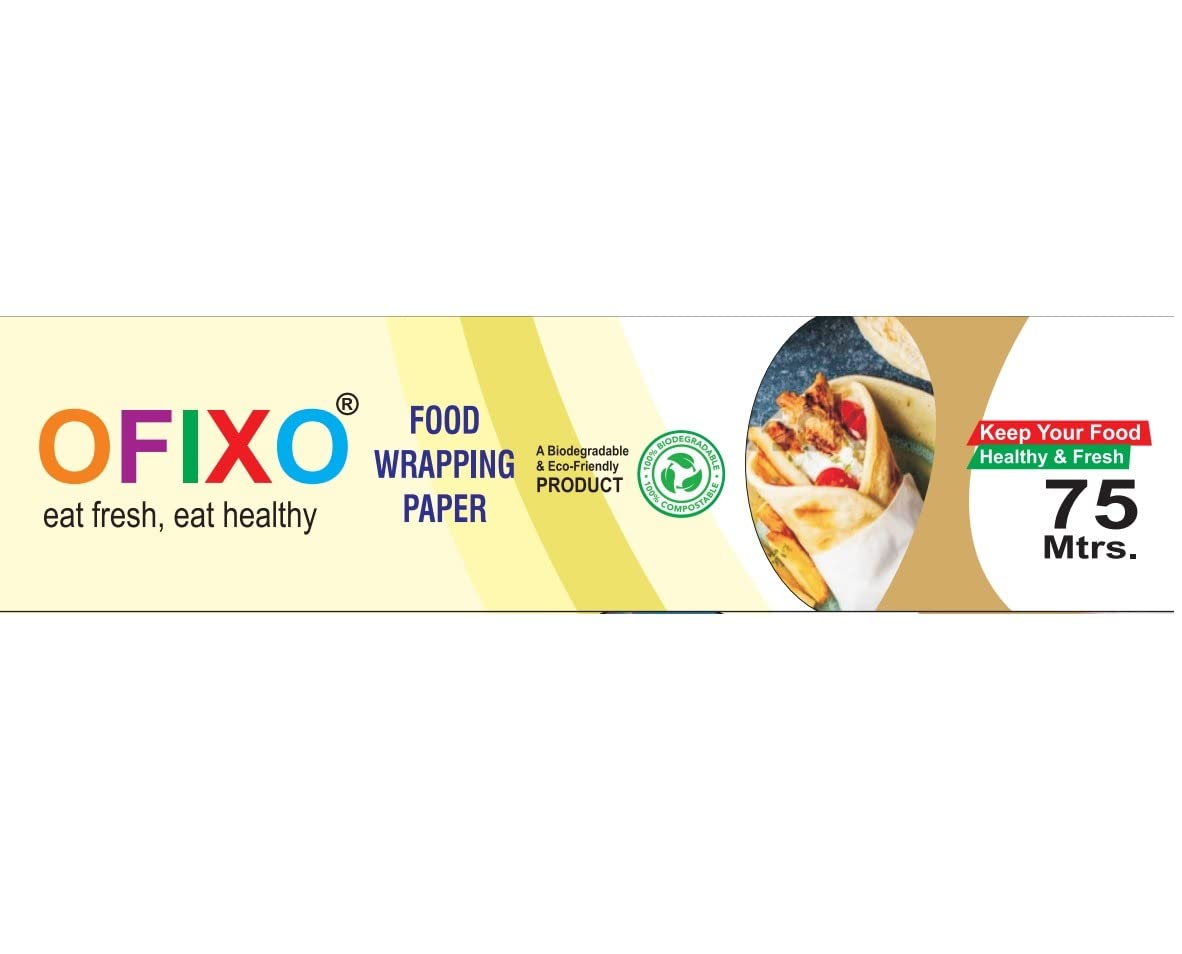 OFIXO 75 Meter Food WRAP Multipurpose Food Wrapping (75 Meter (Pack of 1)