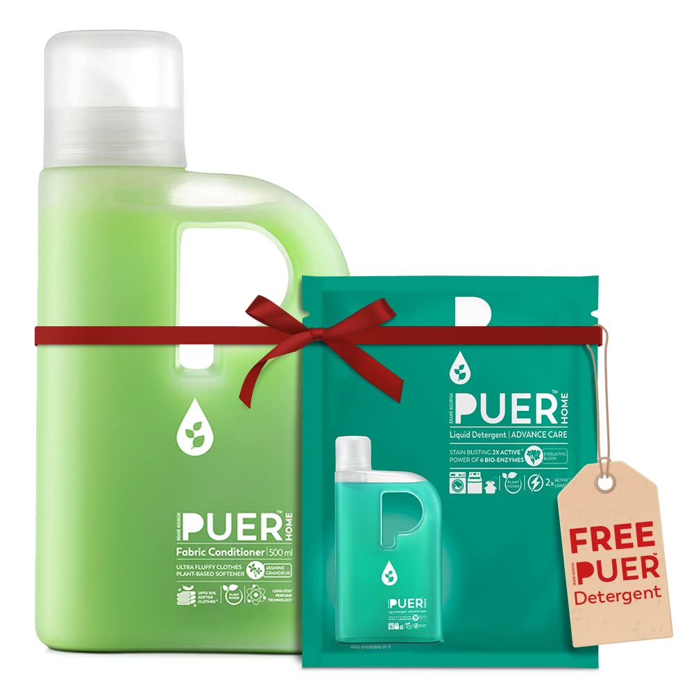 Brand Nourish Puer Plant Based Jasmine Grandeur Fabric Conditioner (500 ML) With Free Everlasting Bloom Liquid Detergent Pouch (50 ml) | Long Lasting Fragrance & 30% Extra Softness | Eco-Friendly (B0BXHR7GY1) Amazon Price History, Amazon Price Tracker