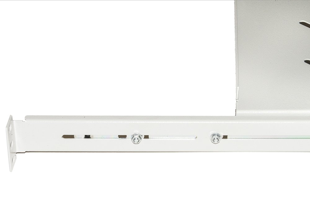 Ripiano Estraibile Per Armadio Rack 550mm - Mensola Telescopica 40kg Carico Nero - Foto 14