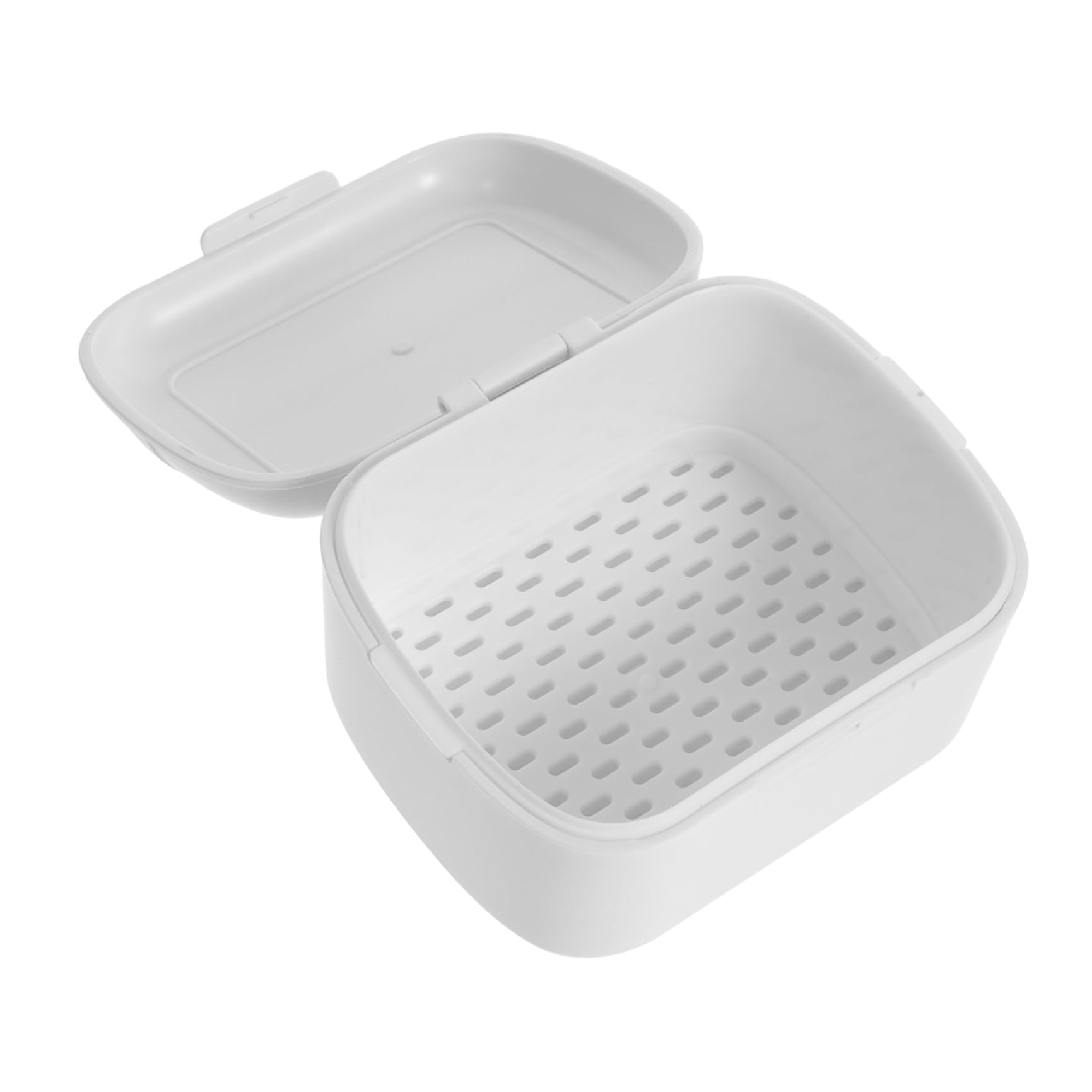Healvian 4pezzi Scatola Portatile Per Dentarie Contenitore Compatto Per Apparecchi Ortodontici Accessorio Pratico Per Pulizia e Conservazione Per Viaggi e Uso Quotidiano