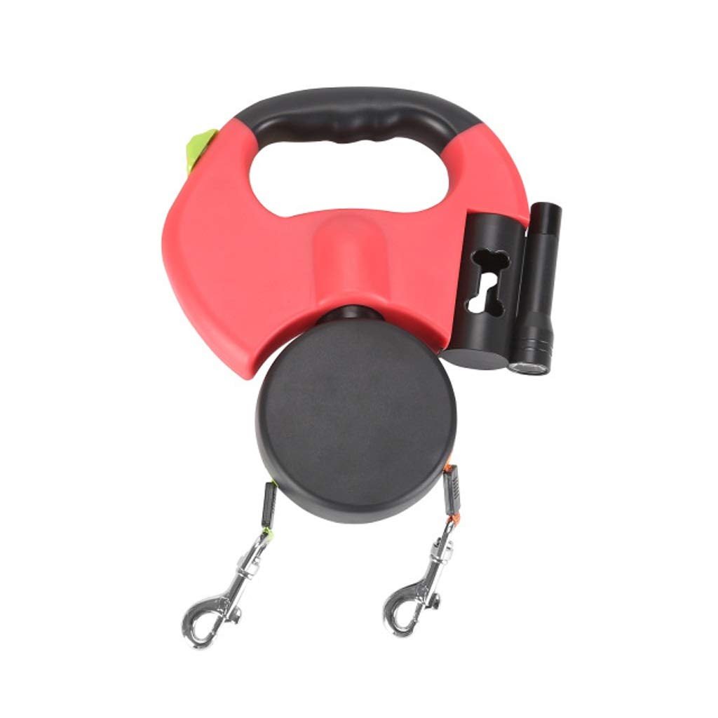Retractable Dual Double Pet Leine Rope Zero Tangle Walk for Two Dog Walk The Dog Adjustable Pet Leash Pet Supplies einfach und bequem ( Color : A )