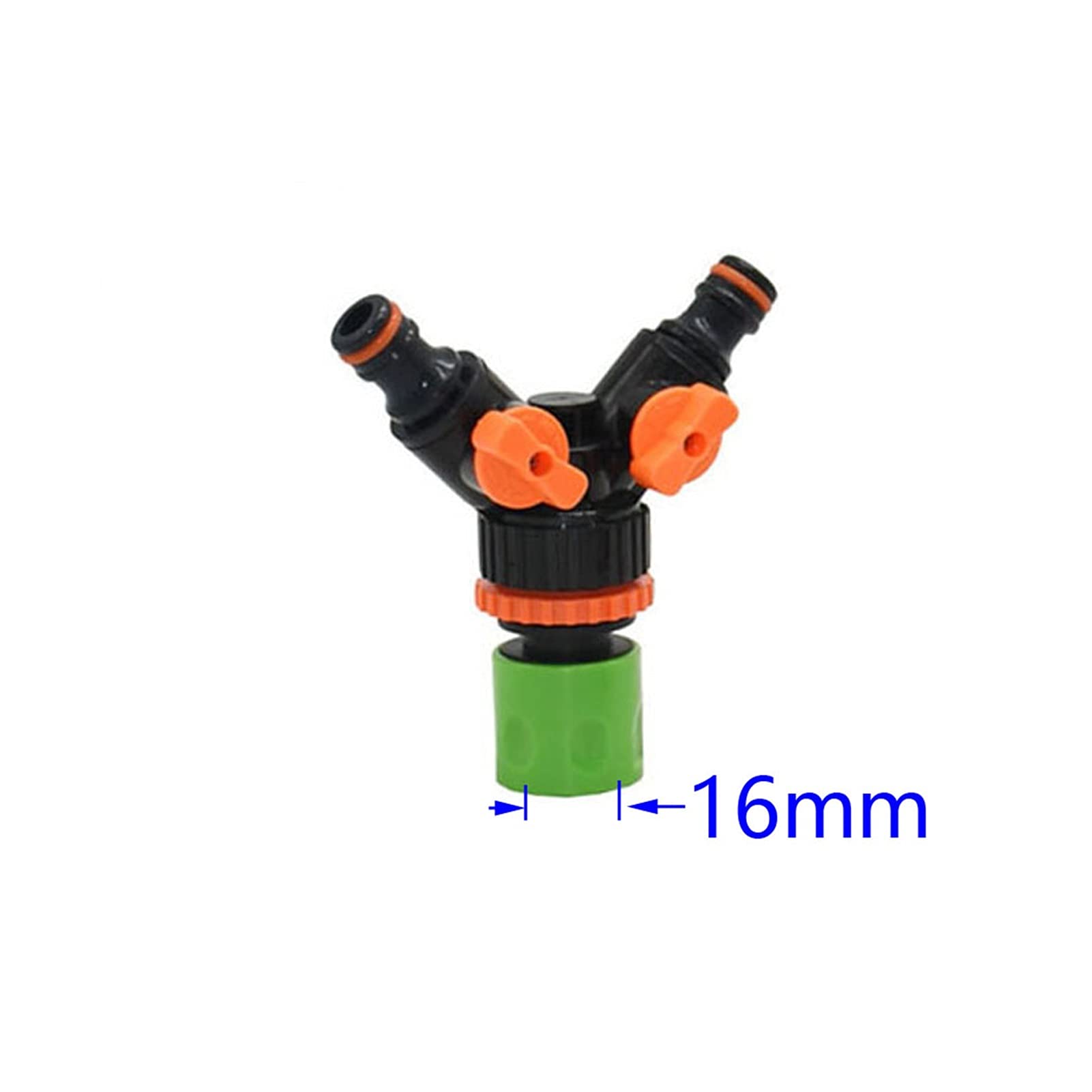 Adaptador de Conector de Manguera, 10 Piezas, Manguera de Jardín, Dispensador Deua de Grifo de 2 Vías, Válvula de Riego de Acoplamiento Rápido, Adaptador de Colector de Tubería Deua de Jardín de 1/4 3
