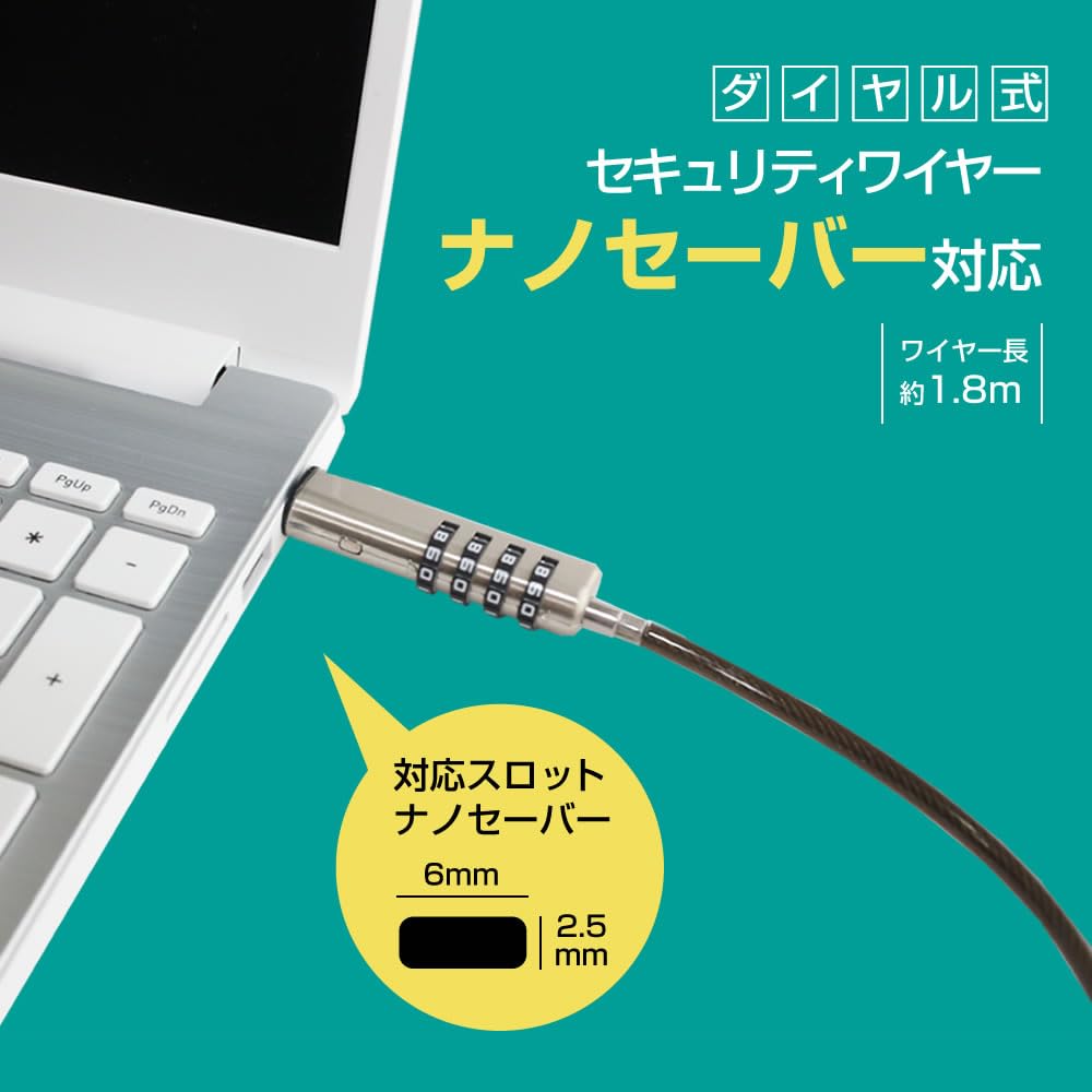 Amazon | メディアカバーマーケット セキュリティワイヤー ナノ