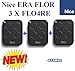 Produktbild 3 x Nice FLO4RE Era Flor 4-canale Fernbedienung Sender 433,92 MHz Sender. Kompatibel mit FLOR-S, INTI, ONE, ERA ONE