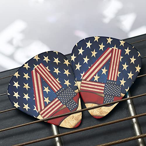 Ensemble de 12 médiators de guitare avec drapeau patriotique du 4 juillet pour guitare acoustique, guitare électrique… - Les Beatles, Paul McCartney, John Lennon, RIngo Starr, George Harrison Ensemble de 12 médiators de guitare avec drapeau patriotique du 4 juillet pour guitare acoustique, guitare électrique… – Image 8
