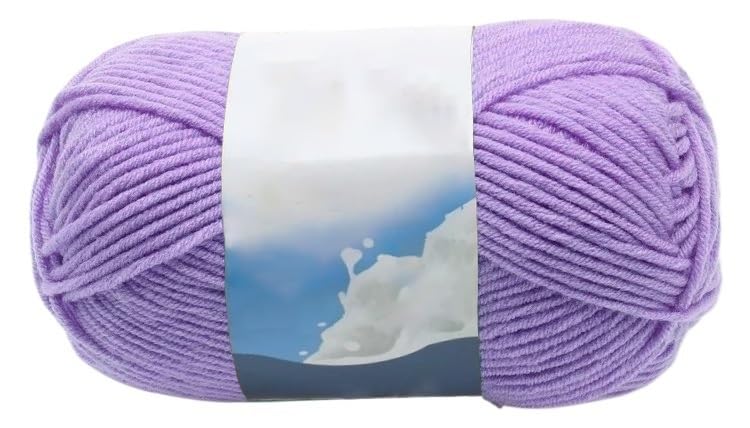 Fil coton au lait pour crochet | Lot de 5 rouleaux de 50g pour tricot main