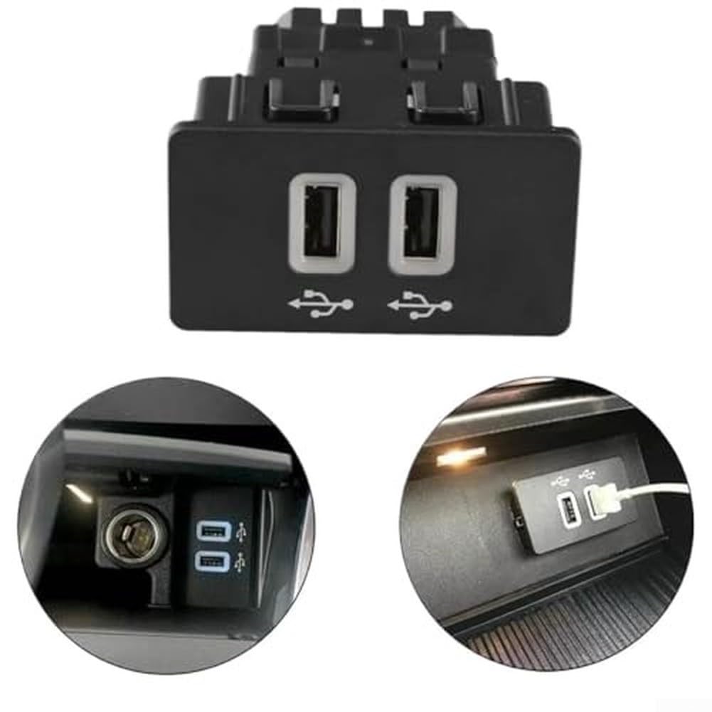 Doppio modulo di interfaccia USB, con indicatori di attività per Ford F150 F250 F350, sostituisce HC3Z-19A387-B HU5Z-19A387-A, ABS per hub CarPlay per pendolarismo quotidiano