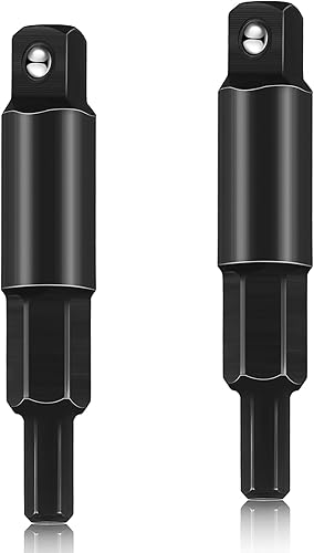 Chumia Llave de servicio HVAC, 2 piezas, 3/16 a 5/16, adaptador de llave hexagonal, herramientas de servicio HVAC, herramientas de aire