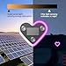 Yokqexz Solar Car Heart Light LED Atmosphere Lamp Auto Mood With Sensing Sensor For Window Dashboard Interior Decoration 8 Color Modes