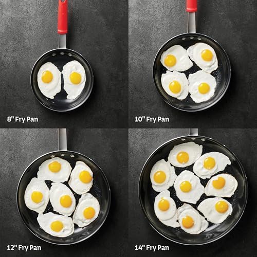 Tramontina Professional 8-Inch Ceramic Non Stick Small Frying Pan, Heavy-Gauge Aluminum Skillet with Ceramic Nonstick Coating, Dishwasher and Oven Safe, Black - Thumbnail 4