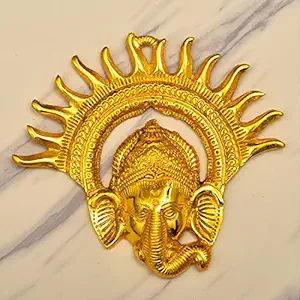 ARCHIES Diwali Gifts Wall Hanging Door Entry Traditional Statue Idol Figurine Aluminium Metal Showpiece for Home Decor Decoration Decorative Item-HAT23