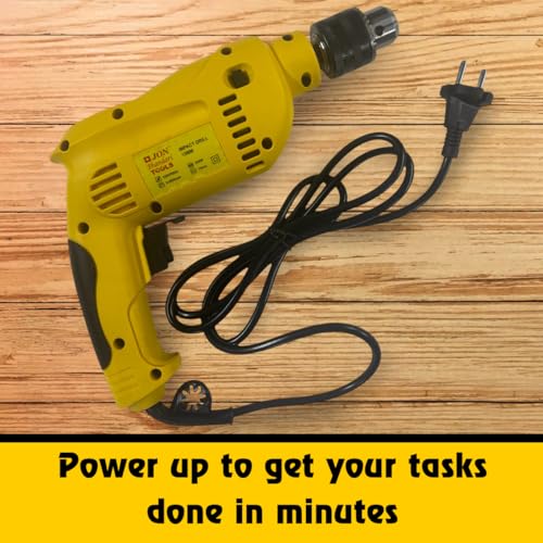 Image of Jon Bhandari Tools Corded Electric Impact Drill Machine - 13mm, 850W, 2800RPM, 220V | Variable Speed & Reverse Function | Heavy Duty Power Tool for Wood, Metal, Masonry, Concrete