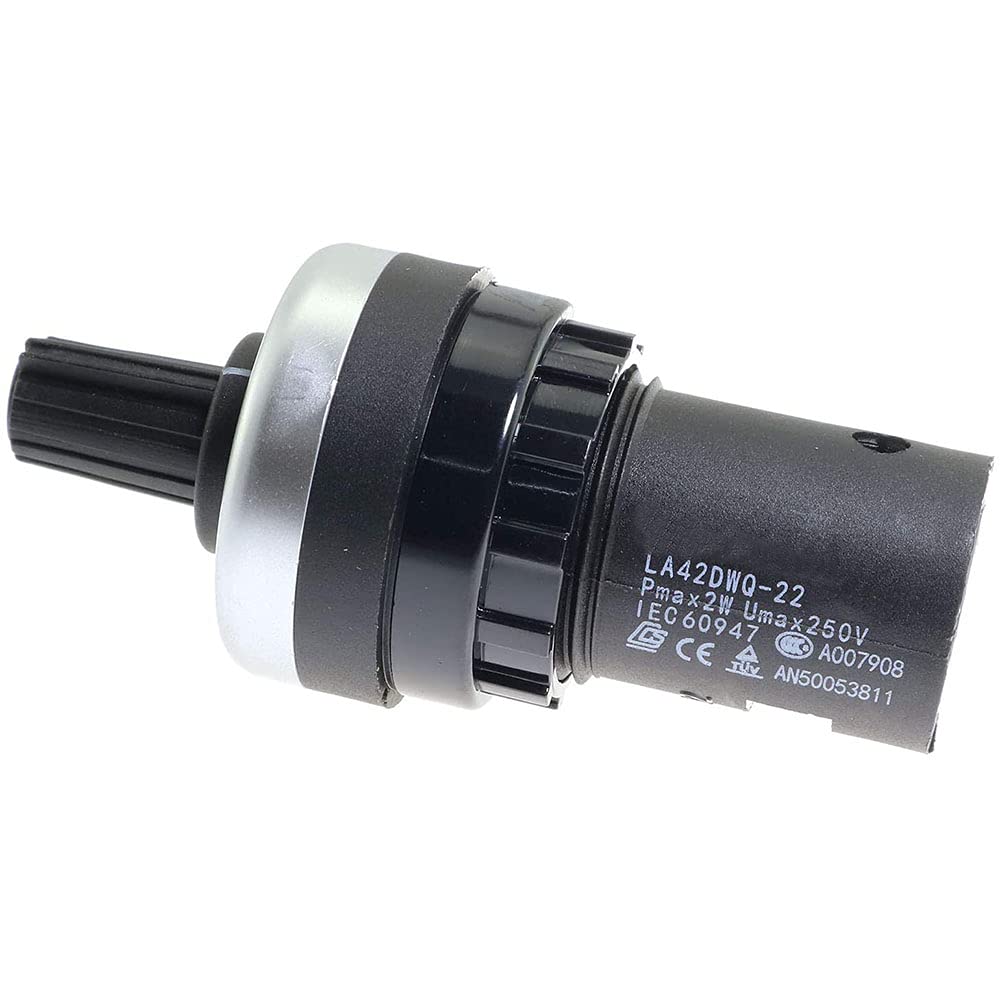 ANCLLO LA42DWQ-22 Potentiometer 5kOhm – IP65, Drehbar, Mit Schalter, 22mm Einbauöffnung Für Frequenzumrichter