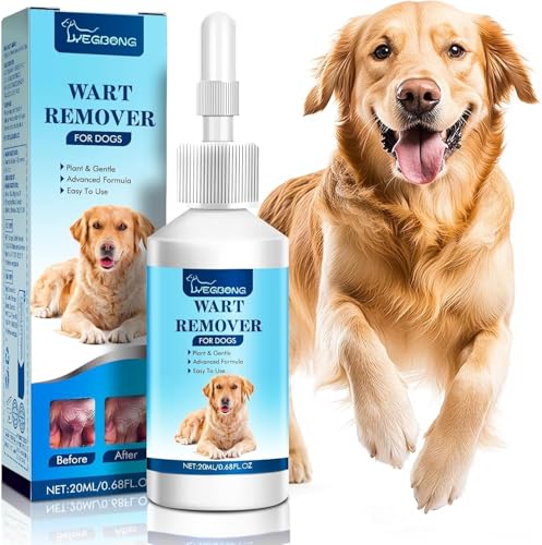 SHIUMORE Dog Wart Remover: 20ML Dog SkinTag Removal, Natural Dog Wart Removal Treatment, Rapidly Eliminates Dog Warts & Dog Skin Tags - Fast Acting & Effective, No Harm & Pain-Free (20ML)