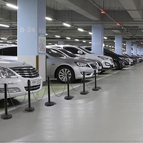 Habutway YX01-031 6Pcs Traffic Delineator Post Cone With 5.5Ft Chain, Chain Safety Barriers Outdoor And Indoor Crowd Control Barricade thumb #5