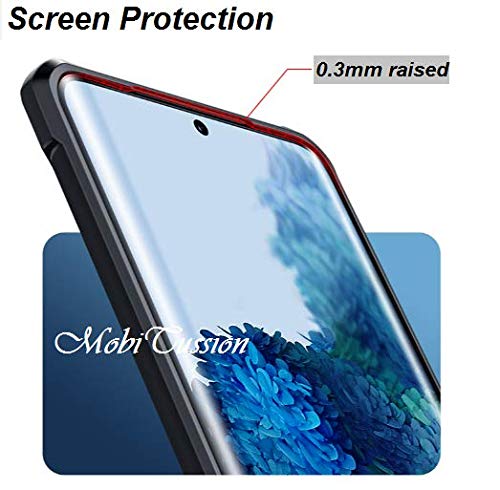 Image of MOBITUSSION Polycarbonate Shockproof Transparent Slim Back Cover For Samsung M30S /Samsung M21 (Black)