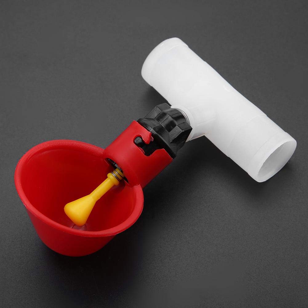 5 sztuk automatyczne plastikowe kubki do picia kurczaka poidełko do drobiu dozownik do wody kubki miski poidło do wody narzędzie dla ptaka przepiórka gołąb kurczak kura (20mm rura)