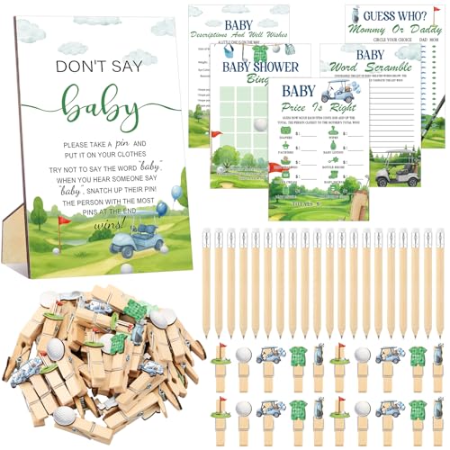 Image of Patelai 321 Pcs Golf Baby Shower Game Decor New to The Club Baby Shower