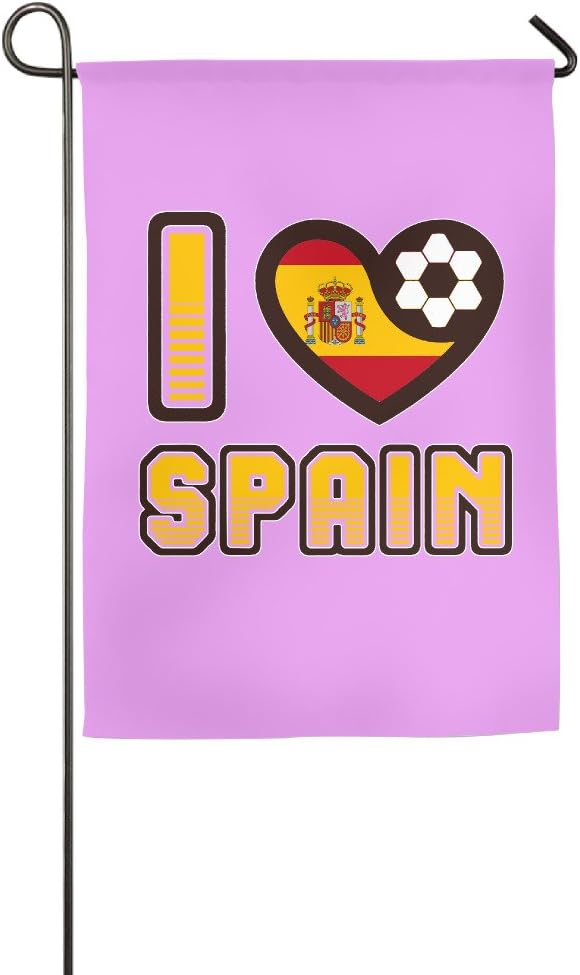 I LOVE SPAIN Football Garden Flag