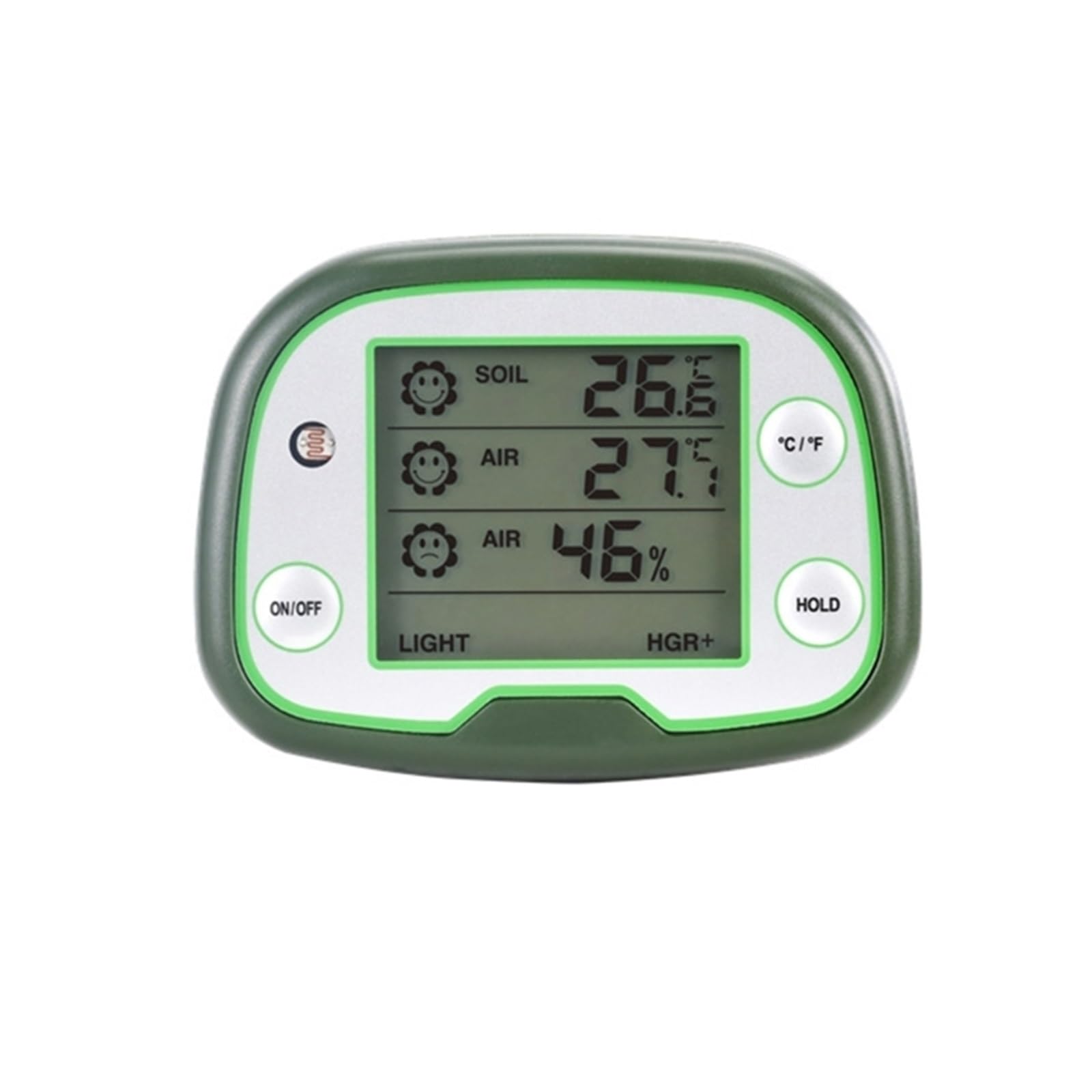 3-in-1 Bodentester Pflanzenthermometer Test LCD Digital Feuchtigkeitsmesser for Garten Einfache Bedienung
