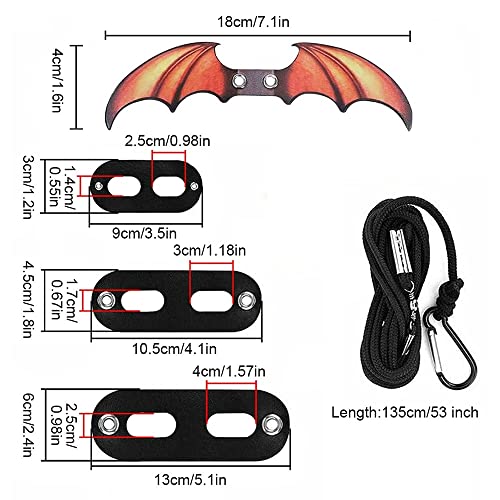 Image of DONGKER Bearded Dragon Leash Harness,3 Size Adjustable Leather Lizard Wing Harness Leash for Lizard Amphibians Small Animals