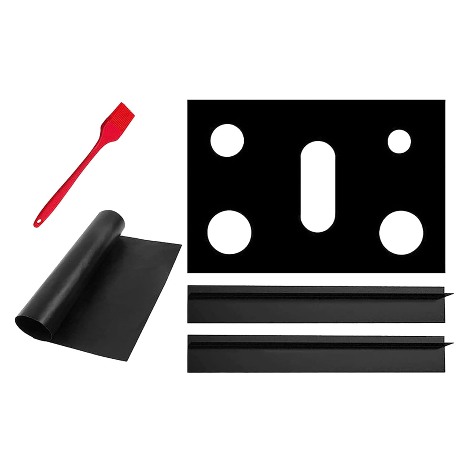 Woedpez Oil and Stain Resistant Mat Protective Ranges Liner Nonstick 5-Hole Stove Protector Kitchen Stovetop Pad Teflons Stove Mat