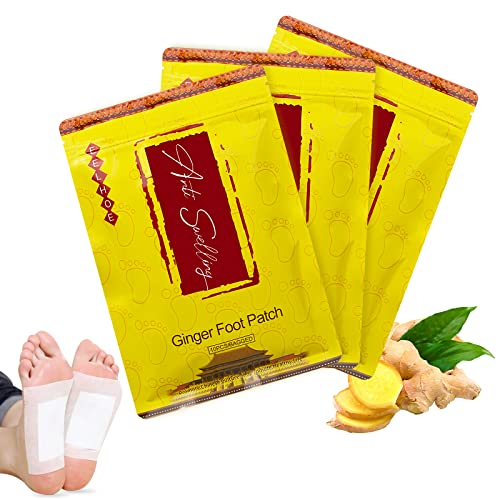 Ginger Foot Patches, Lot de 30 Patchs Détoxifiants Gingembre, Patch Détoxifiant Anti Gonflement Gingembre, Patch Detox Pieds pour un nettoyage en profondeur, Améliorent Sommeil Cover