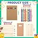 Dunzoom 20 Packs Crayons Colored Pencils Bulk Bundle Pencil Crayon Set 3.5 Inch Mini 6 Color Pencils 8 Color Crayons Mini Boxes in Kraft Box for Kids Classroom School Teacher Birthday Party Supplies