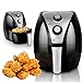 alpina Heißluftfritteuse - Airfryer - XL 3,2 Liter - 80-200 Grad - 1500 Watt - Schwarz