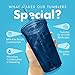 Simple Green Solutions - Acrylic Double Wall Cup for Cold Drinks, Reusable Cups with Lids and Straws, Insulated Plastic Tumblers with Lids and Straw, Acrylic Tumblers, 16 oz Capacity, Indigo Blue