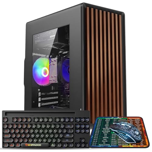 Desktop Computer Tower PC, Intel Core i7-4770-3.4GHz, 16GB DDR3 RAM, 512GB M.2 SSD Hard Drive, RGB Fan x 3, Wi-Fi 6.0, USB 3.0, HDMI, Windows 11 Home or Office