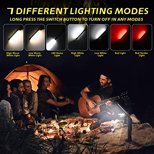 Vagocom-LED-Rechargeable-Torches-Inspection-Lamp-Super-Bright-Flashlight-Portable-Battery-Powered-Work-Light-Tool-with-Magnetic-Base-3-Color-Light-for-MechanicEmergencyChristmasMen-Gift2-Pack